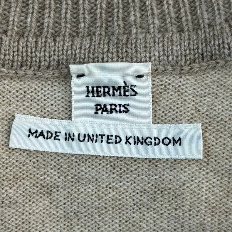 Hermes Hermes Beige collar button cashmere sweater Size XS / US 0-2 / IT 36-38 - 5 Thumbnail