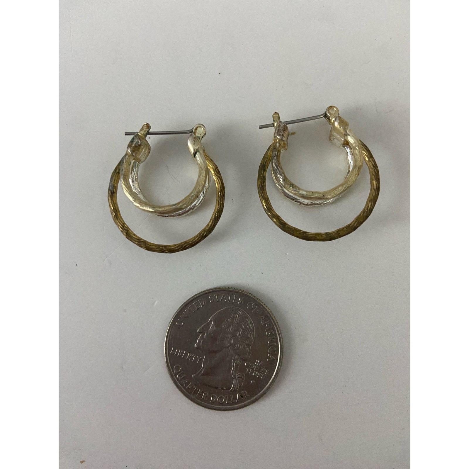 Other Mixed tone hoop earrings Size ONE SIZE - 2 Thumbnail