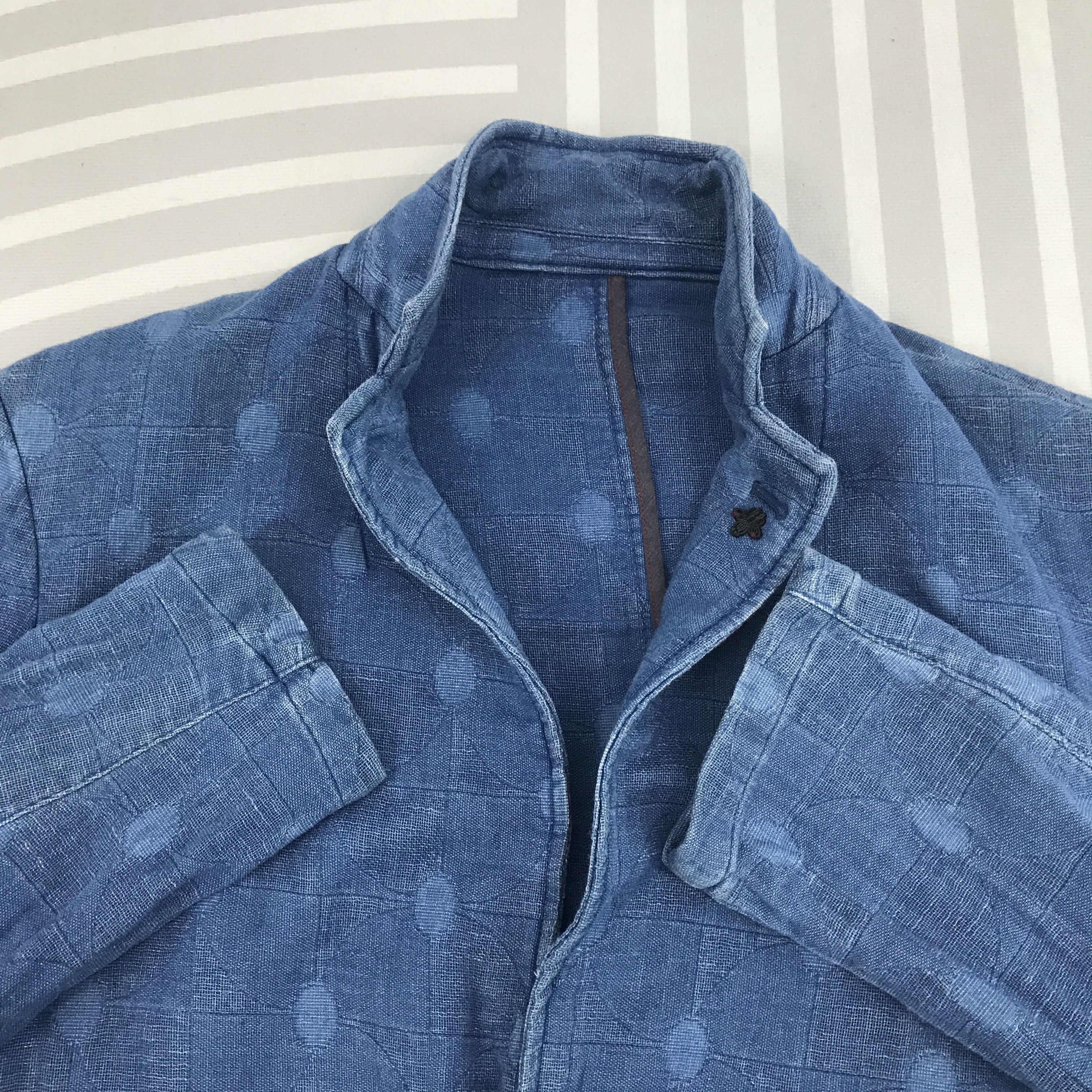 Blue Blue Japan × Indigo × Japanese Brand Japan G Stage Indigo style Blazer coat jacket Size US M / EU 48-50 / 2 - 7 Thumbnail