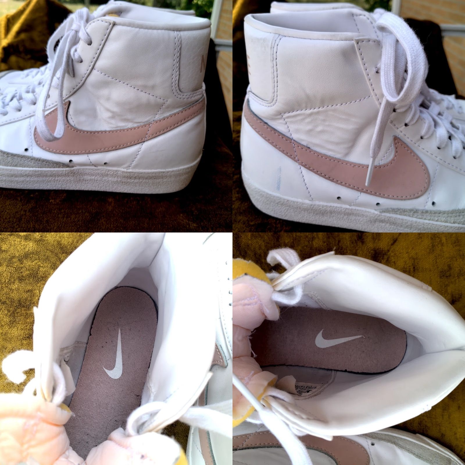Nike Nike Blazer Mid Sneaker Women 7.5 White Pink Swoosh CZ1055-118, Casual Athletic Shoe, Rubber Outsole, Lace Up, Classic Sports Comfort Size S / US 4 / IT 40 - 11 Thumbnail