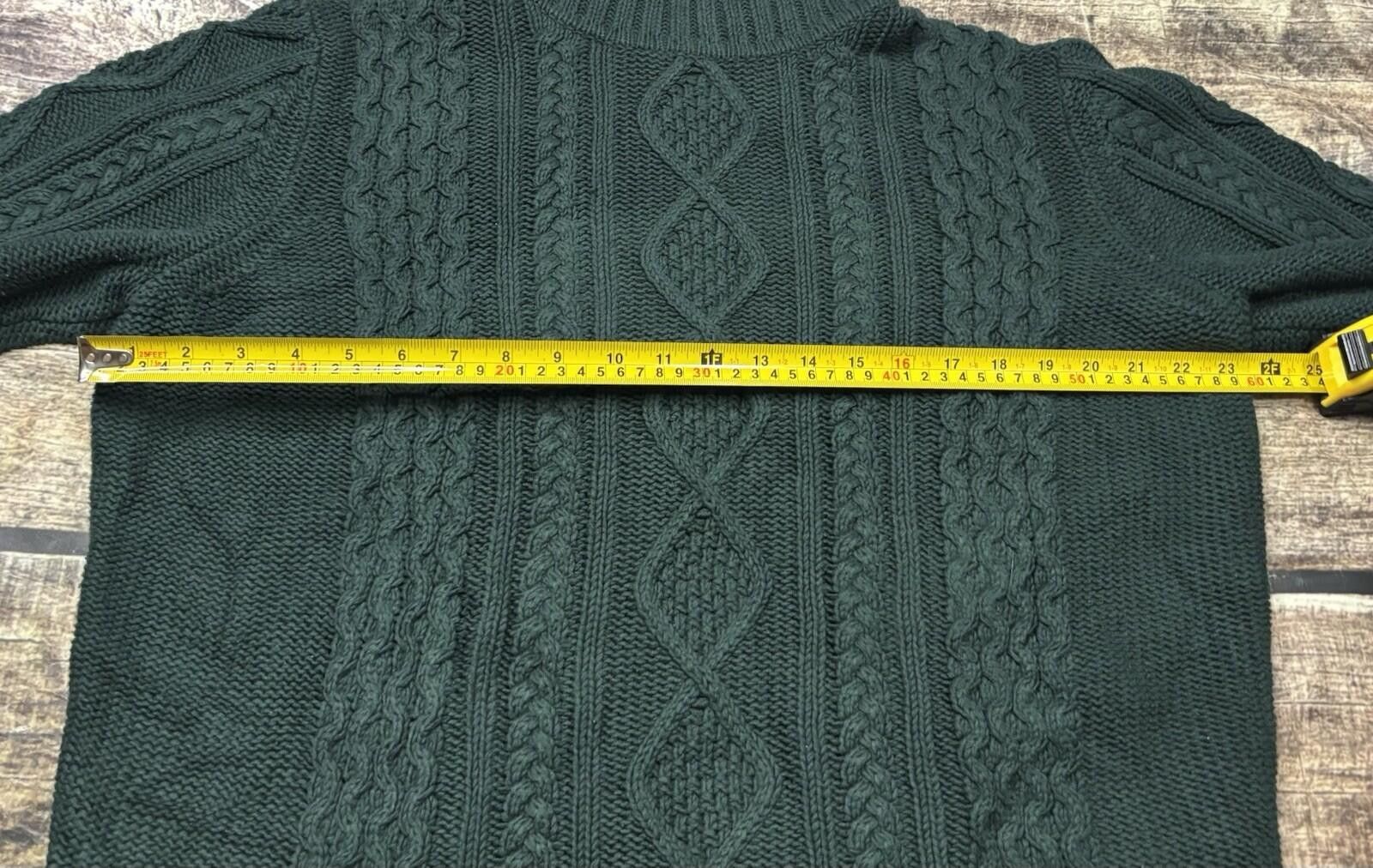 Eddie Bauer VTG Eddie Bauer Sweater Womens 2XL Fisherman Knit Turtleneck Size XXL / US 16-18 / IT 52-54 - 9 Thumbnail