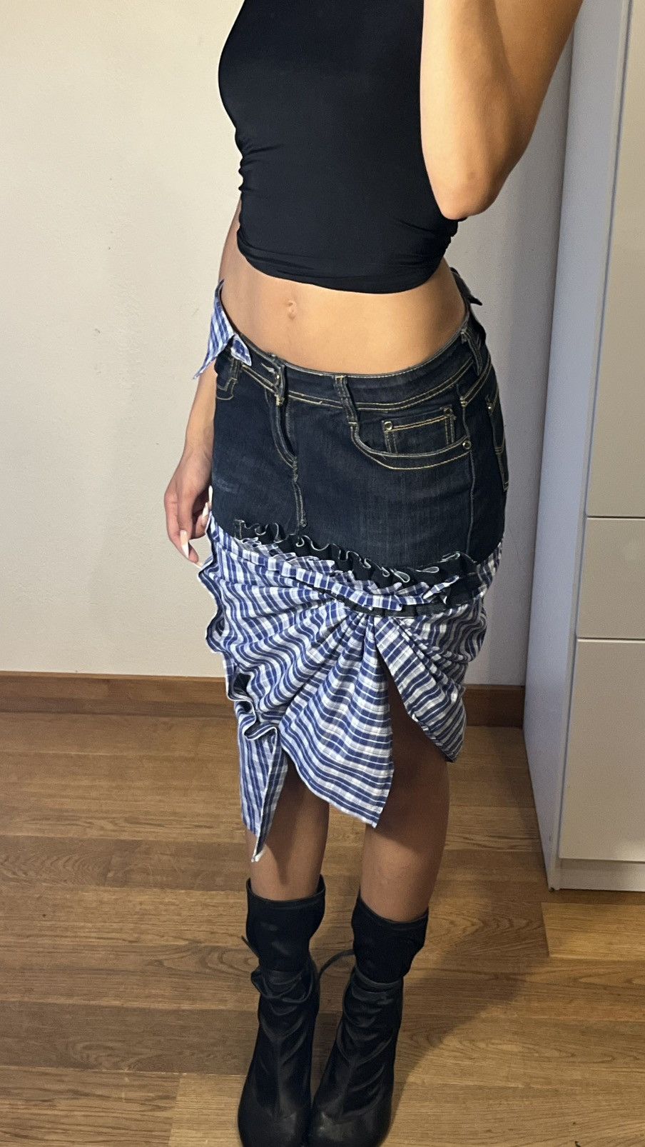 Miu Miu Custommade skirt | mini skirt | mini rock Size 24" / US 00 / IT 34 - 3 Thumbnail