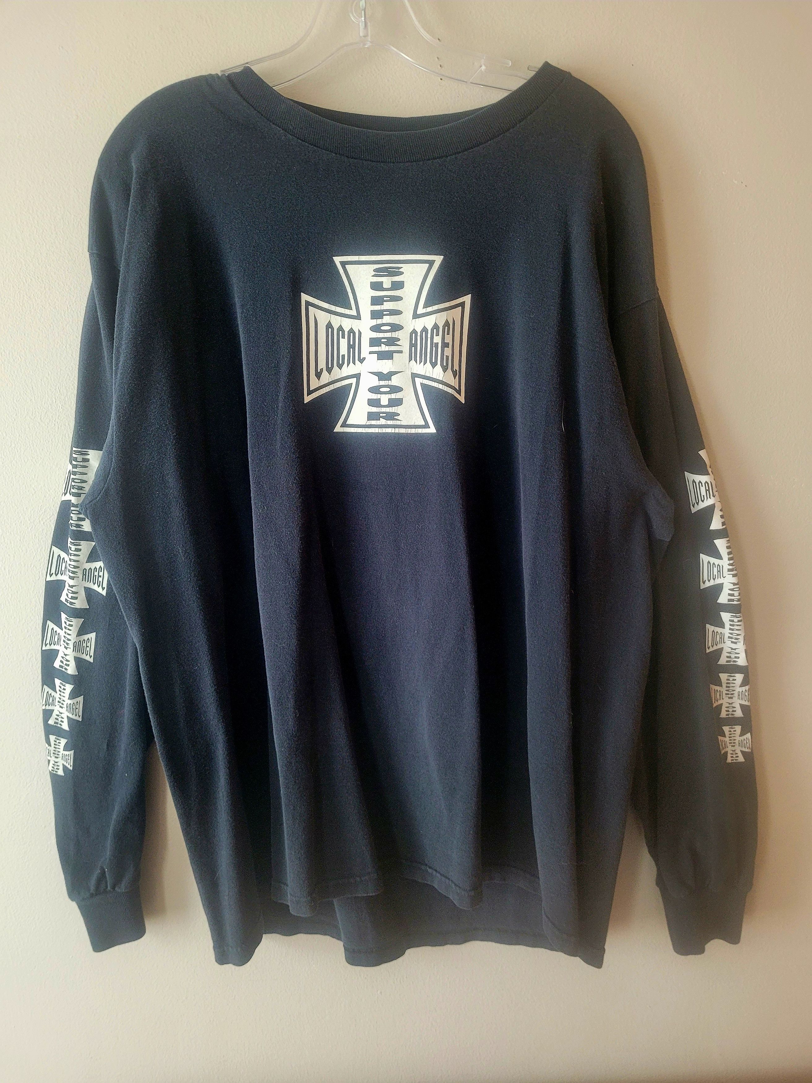 Other Vintage Hells Angels MC Support Long Sleeve Size US XL / EU 56 / 4 - 2 Thumbnail