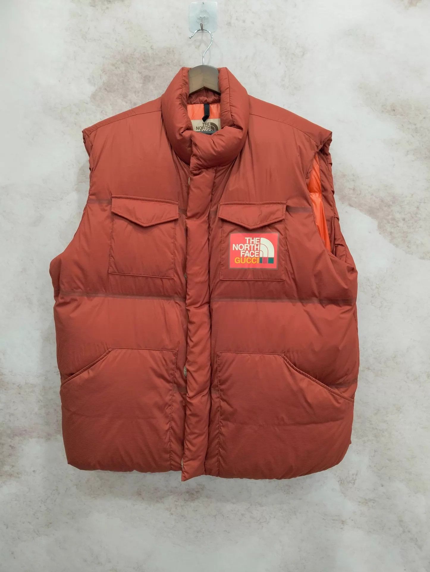 Gucci GUCCI x TNF Logo Patch Zip-Up Down Vest L Size L / US 10 / IT 46 - 1 Thumbnail