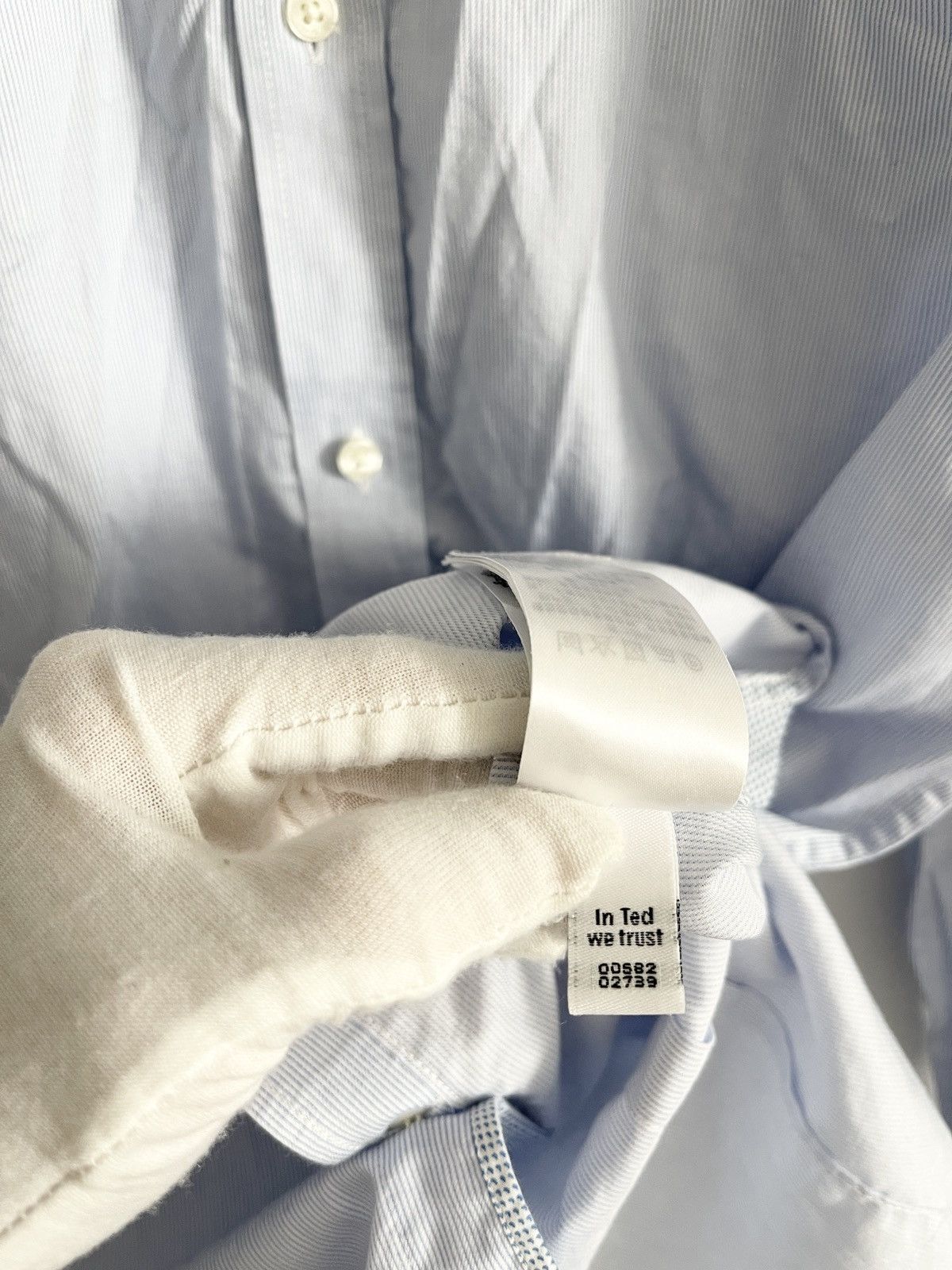 Ted Baker STEAL! Ted Baker 100% Cotton Button Up Dress Shirt Size US S / EU 44-46 / 1 - 9 Thumbnail