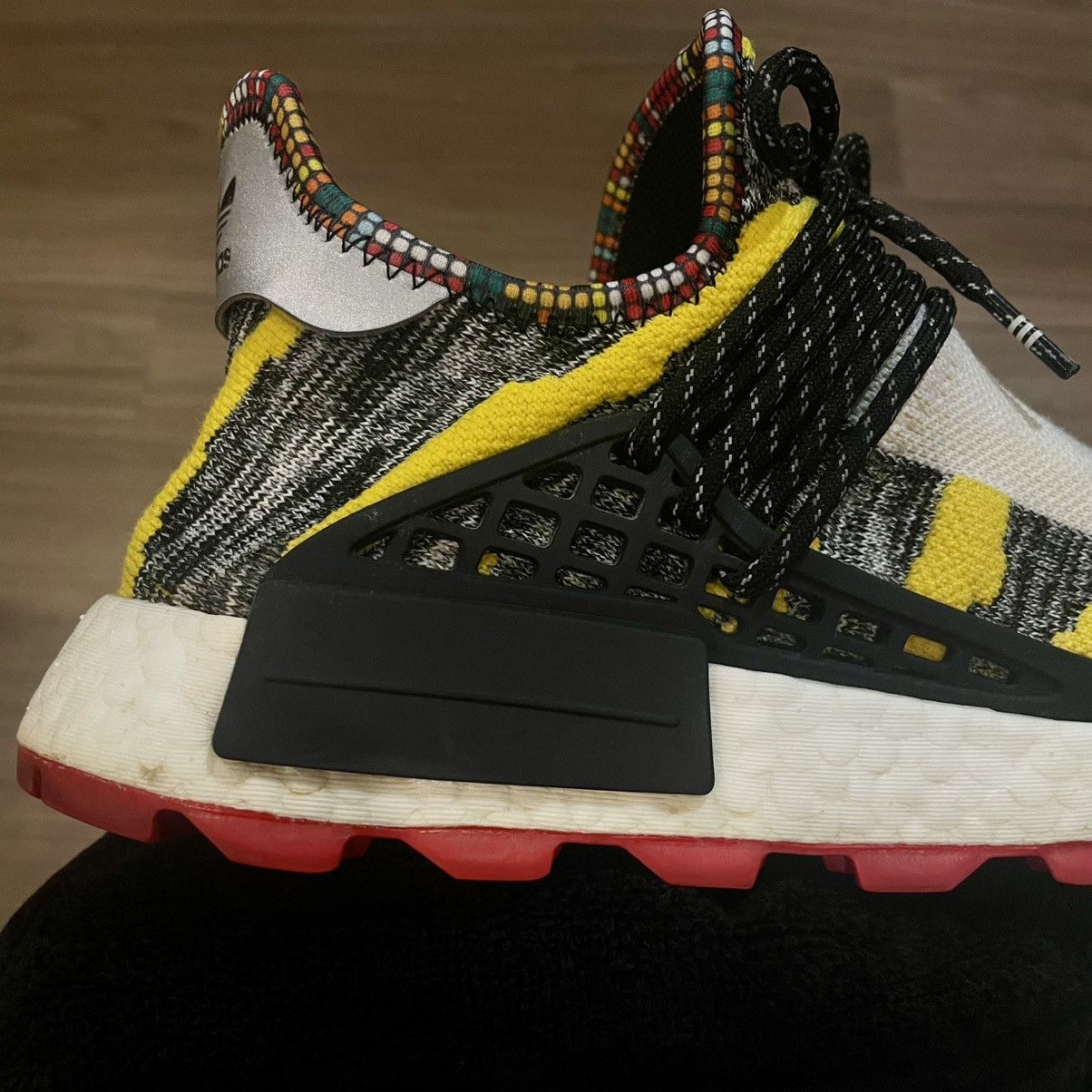 Adidas × Pharrell adidas NMD Hu Pharrell Solar Pack Red Size US 10 / EU 43 - 8 Thumbnail