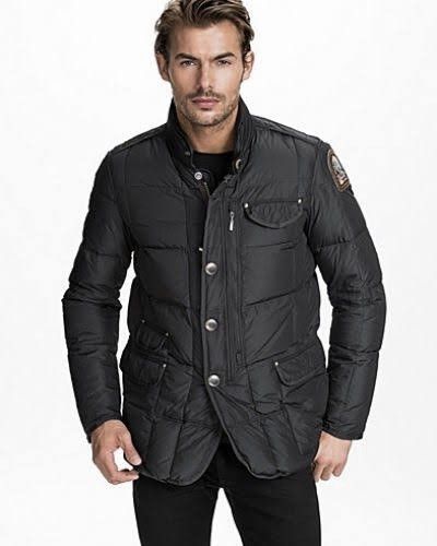 image of Parajumpers Blazer High-Fill Power Down Jacket Coat in Black, Men's (Size Small)