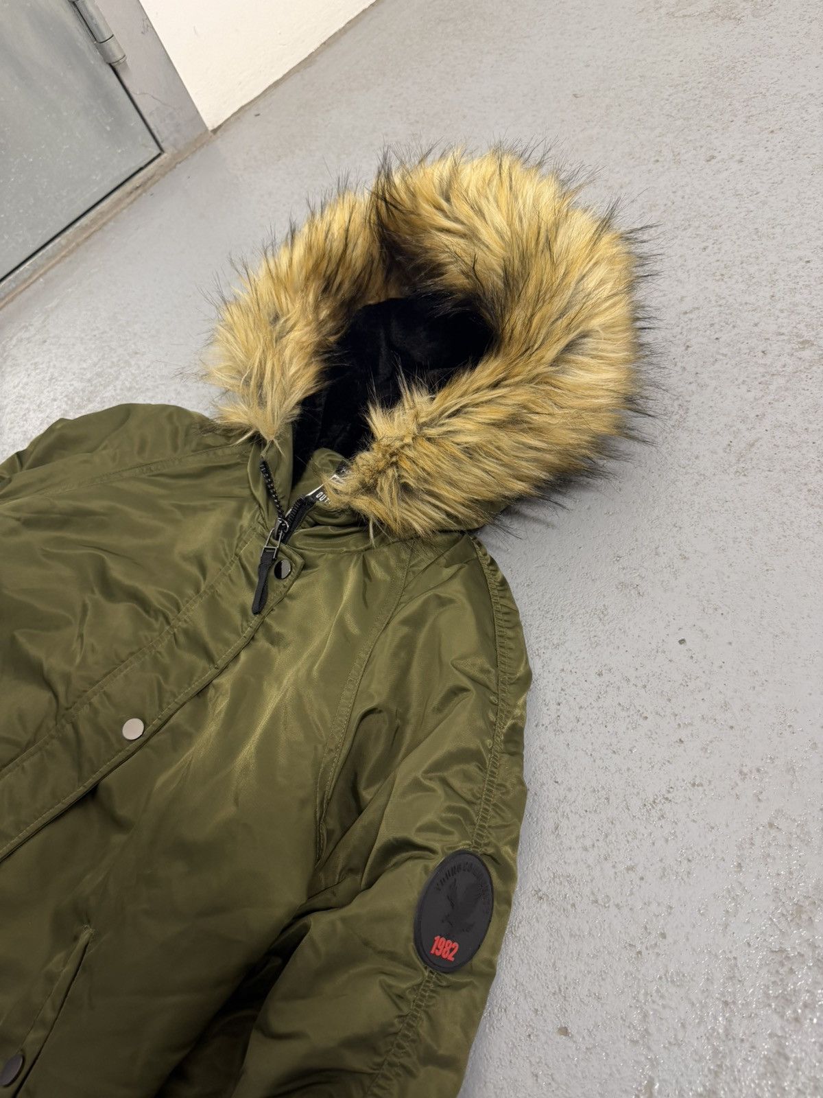 Other Streetwear Nylon Military Type Y2K Fur Insulated Bomber Size M / US 6-8 / IT 42-44 - 4 Thumbnail