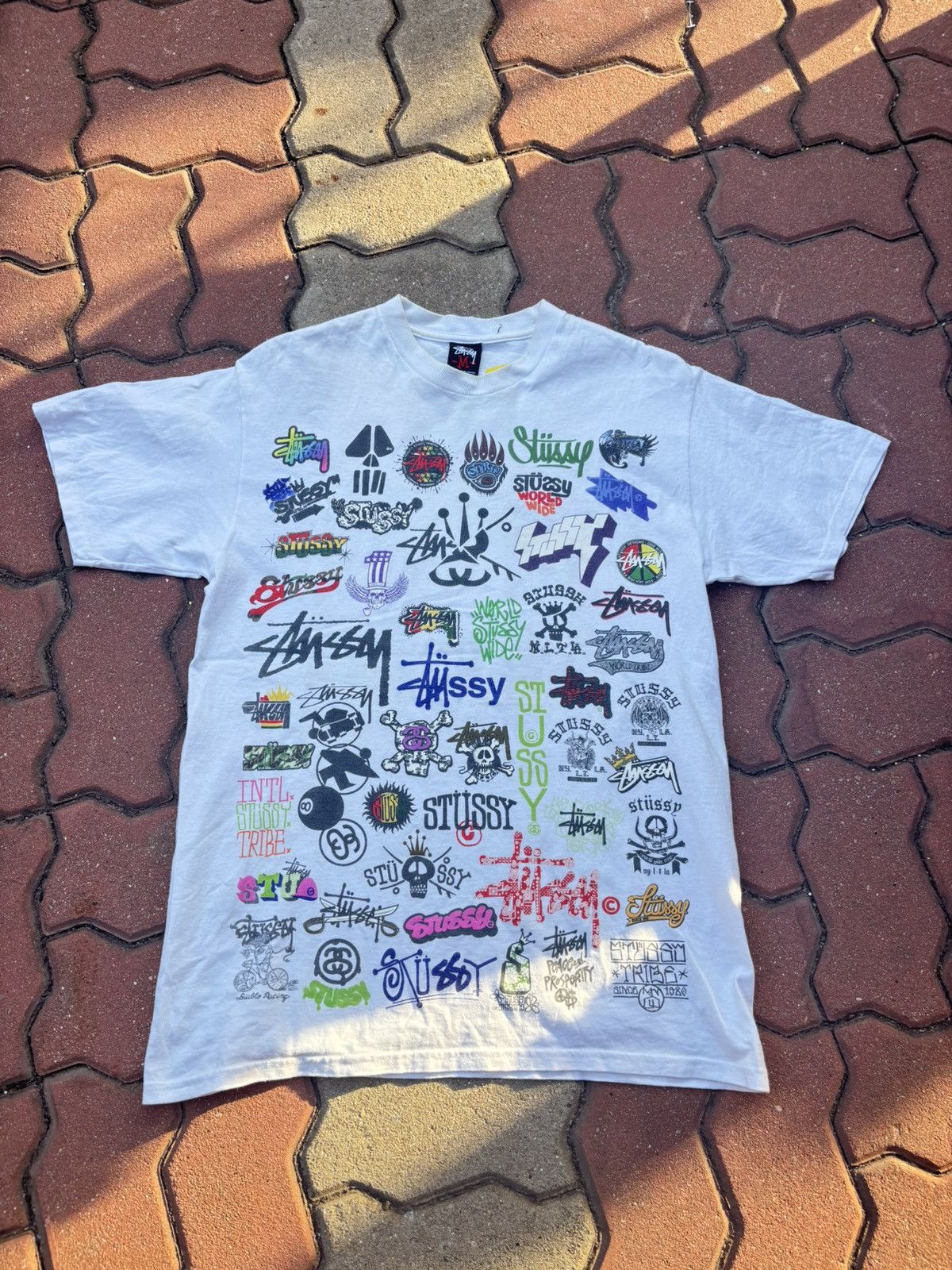 Stussy Vintage Stussy All Logo Tshirt Size US M / EU 48-50 / 2 - 1 Thumbnail