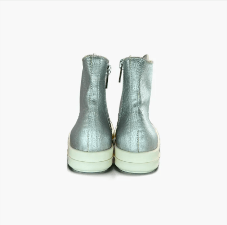 Rick Owens Rick Owens Silver High Canvas Sneakers Size 36 Size US 6 / IT 36 - 13 Thumbnail