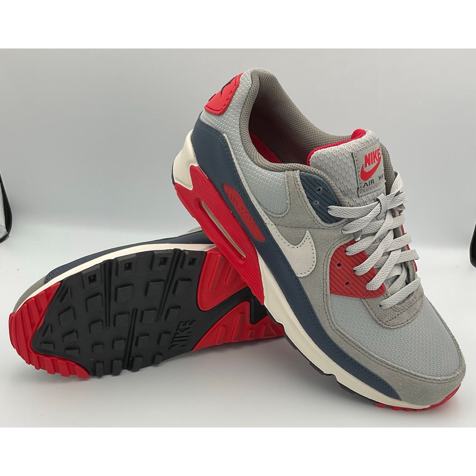 Nike Nike Air Max 90 Men’s Smoke Gray Navy PhantomnSize 11.5 Size ONE SIZE - 6 Thumbnail