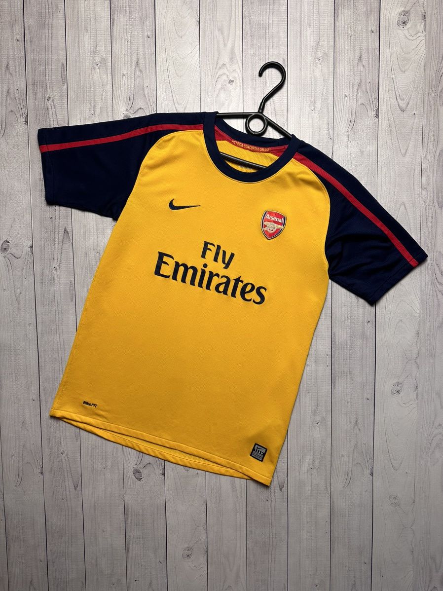 Vintage Nike Arsenal yellow away soccer jersey size Xs/S