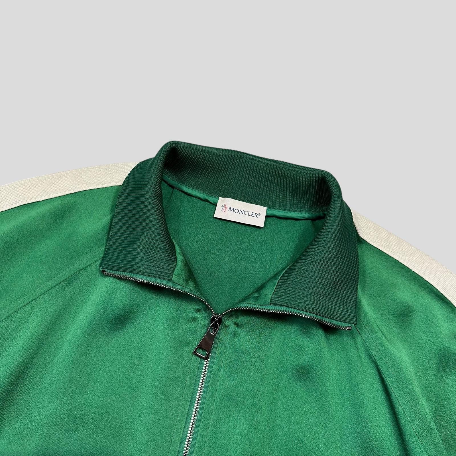 Moncler Moncler 2018 Satin Polyester Striped Track Jacket - 42 (M/L) Size US M / EU 48-50 / 2 - 3 Thumbnail
