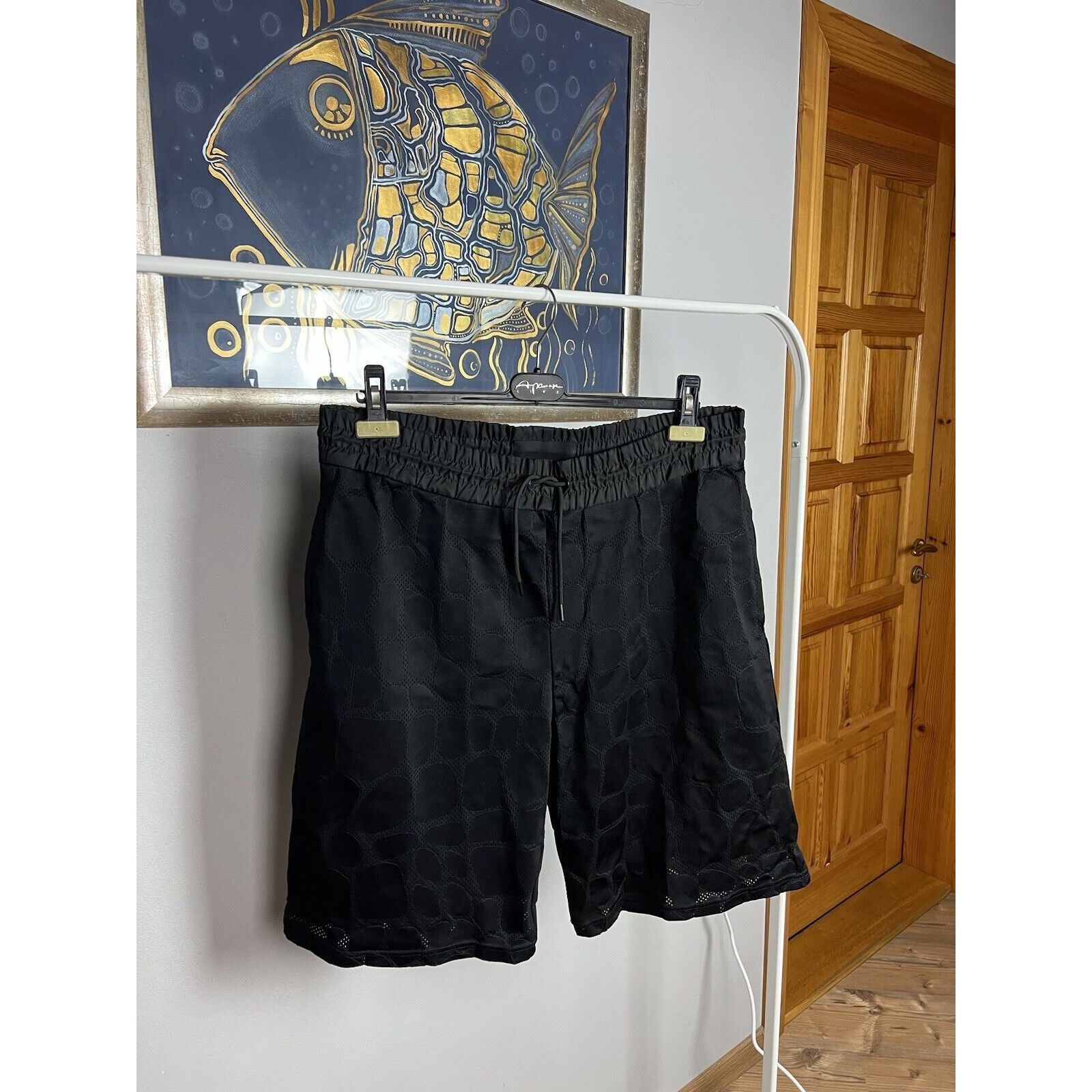 Alexander Wang × H&M MINT! Alexander Wang x H&M Black Patchwork Short Size M Size US 32 / EU 48 - 8 Thumbnail