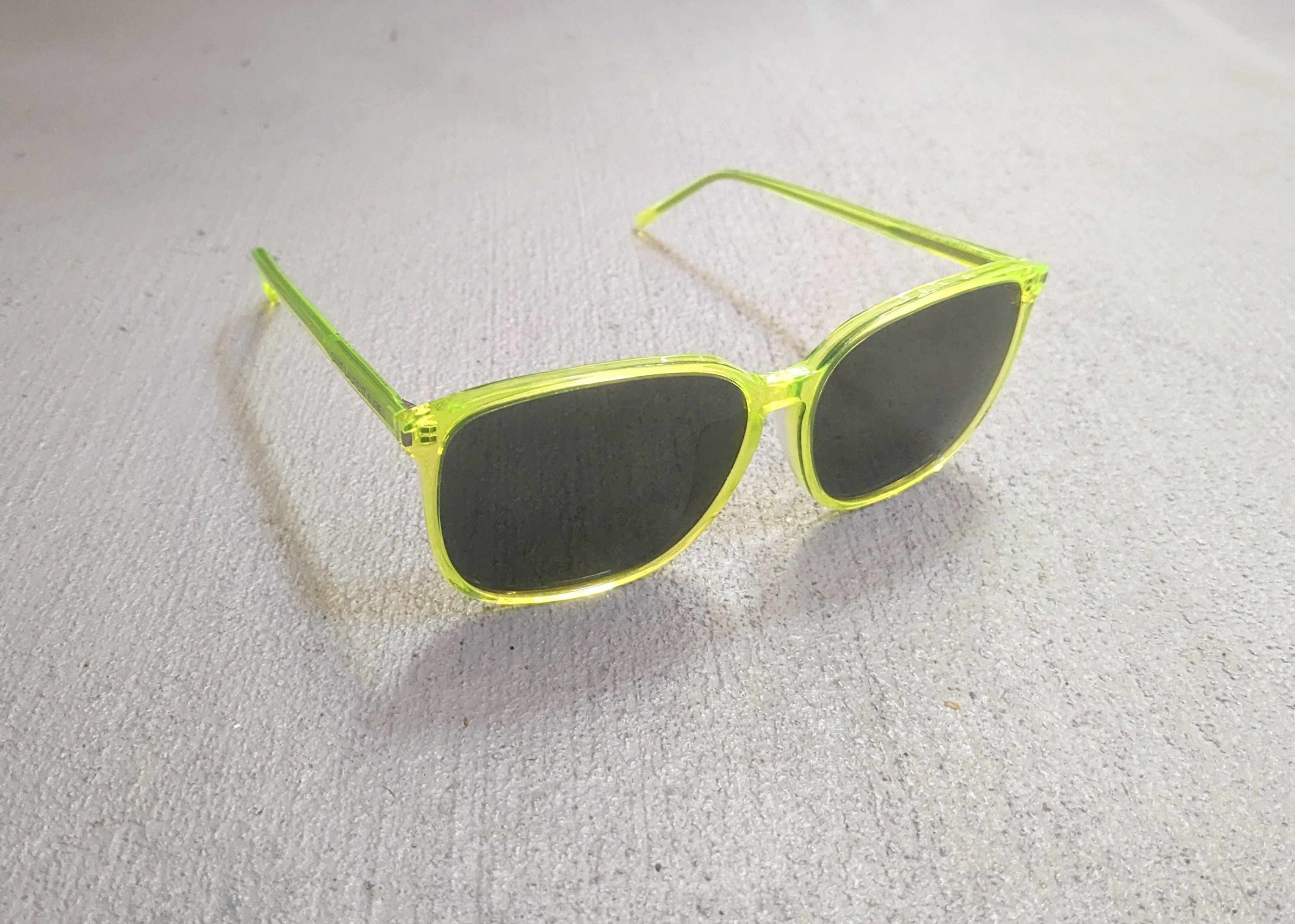 Saint Laurent Paris Saint Laurent Paris SL 37 Sunglasses Green Square SLP YSL Size ONE SIZE - 1 Thumbnail
