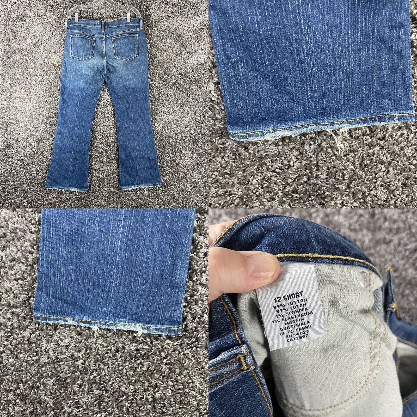 Old Navy OND Old Navy Denim Low Waist Bootcut Stretch Blue Jeans Women’s 12 Short Size 34" / US 12 / IT 48 - 8 Thumbnail