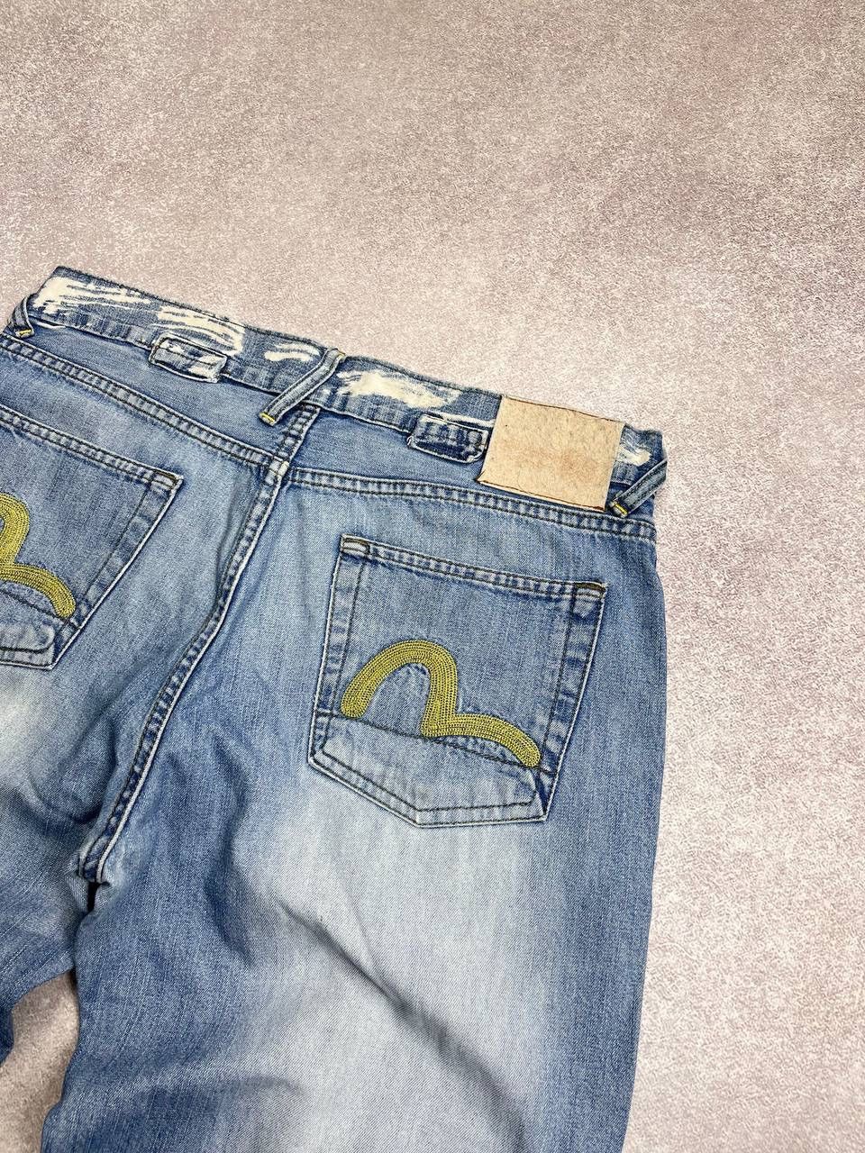 Japanese Brand Vintage Evisu Baggy Shorts Jorts Japanese Denim 34 Y2K Size US 34 / EU 50 - 3 Thumbnail