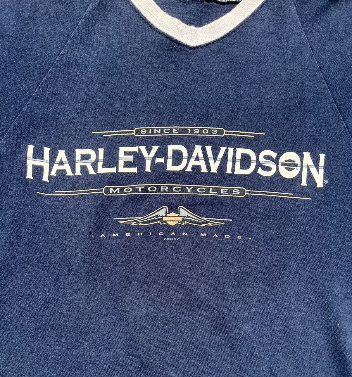Harley Davidson × Vintage Vintage 90s Harley Davidson Tee Size US XL / EU 56 / 4 - 2 Thumbnail