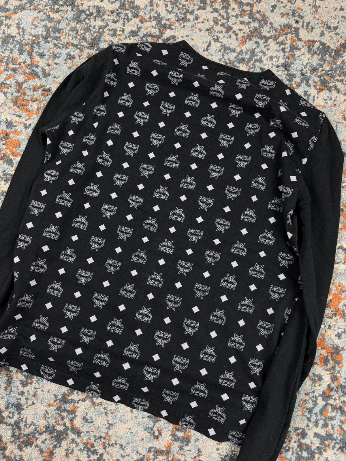 Designer × MCM × Vintage Vintage 90s MCM Munchen monogram print long sleeve tee Size US S / EU 44-46 / 1 - 2 Thumbnail