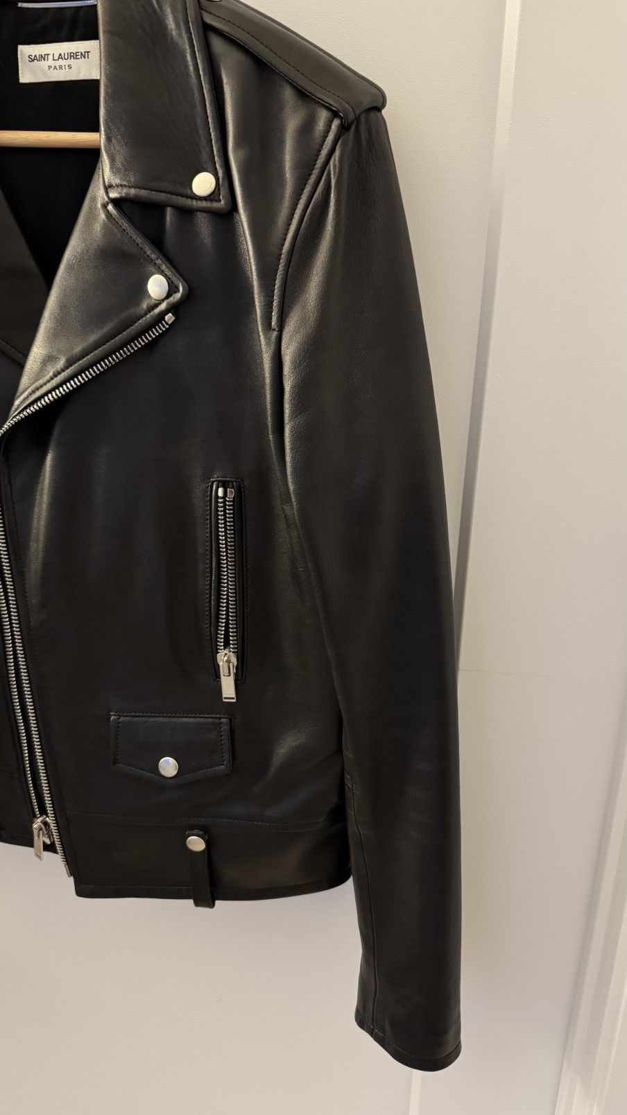 Saint Laurent Paris Saint Laurent L01 Classic Black Leather Biker Jacket Size US S / EU 44-46 / 1 - 2 Thumbnail