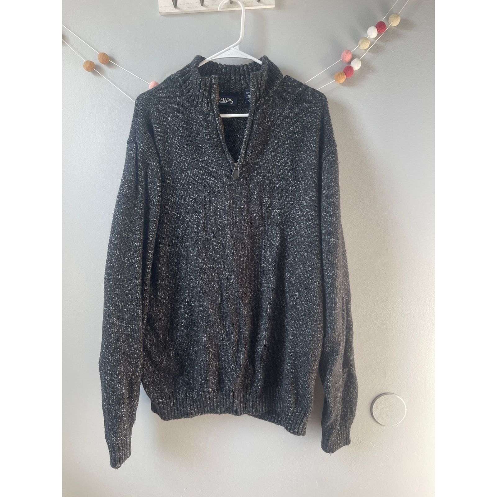 Chaps Chaps Men's Knit Half Zip Sweater Size US XL / EU 56 / 4 - 1 Thumbnail