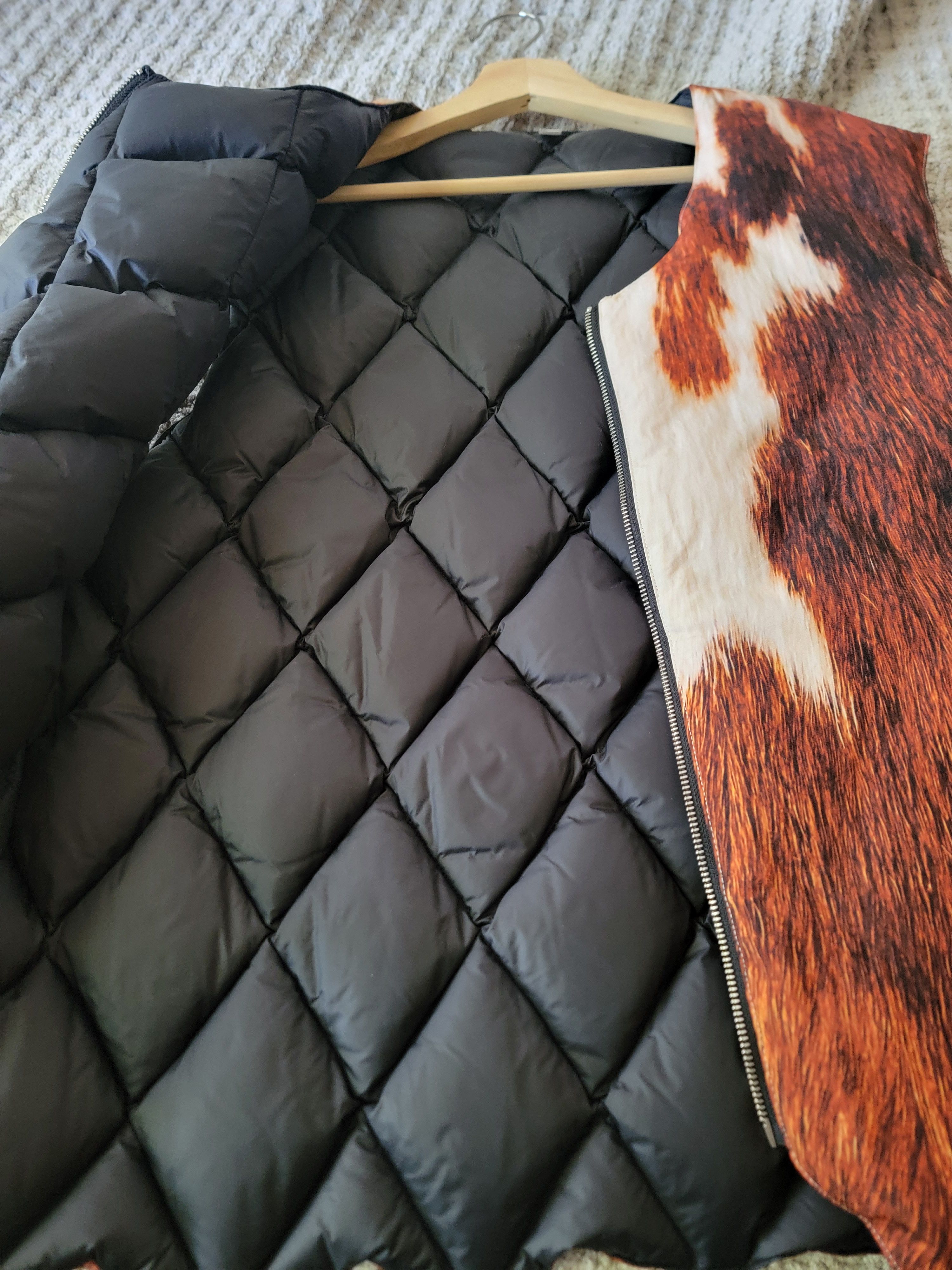 Stussy Stussy Reversible Quilted Vest 'Cowhide' Men's sz XL NEW Size US XL / EU 56 / 4 - 8 Thumbnail