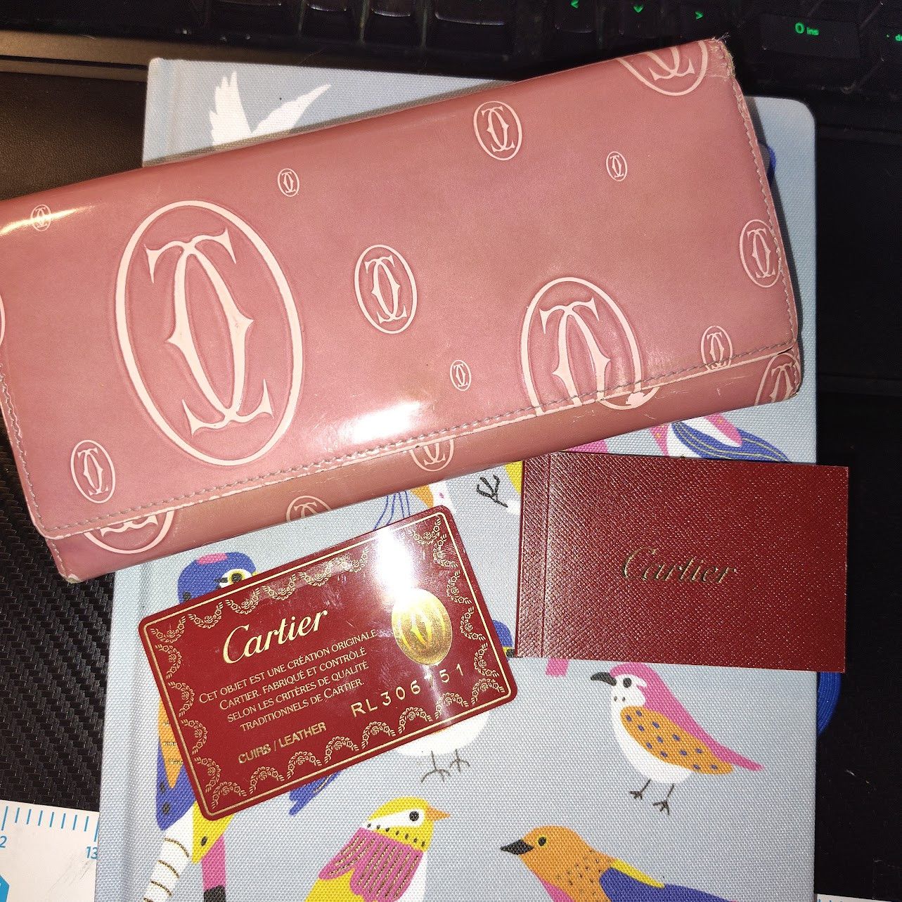 Cartier Cartier Happy Birthday long wallet in pink patent leather Size ONE SIZE - 1 Thumbnail