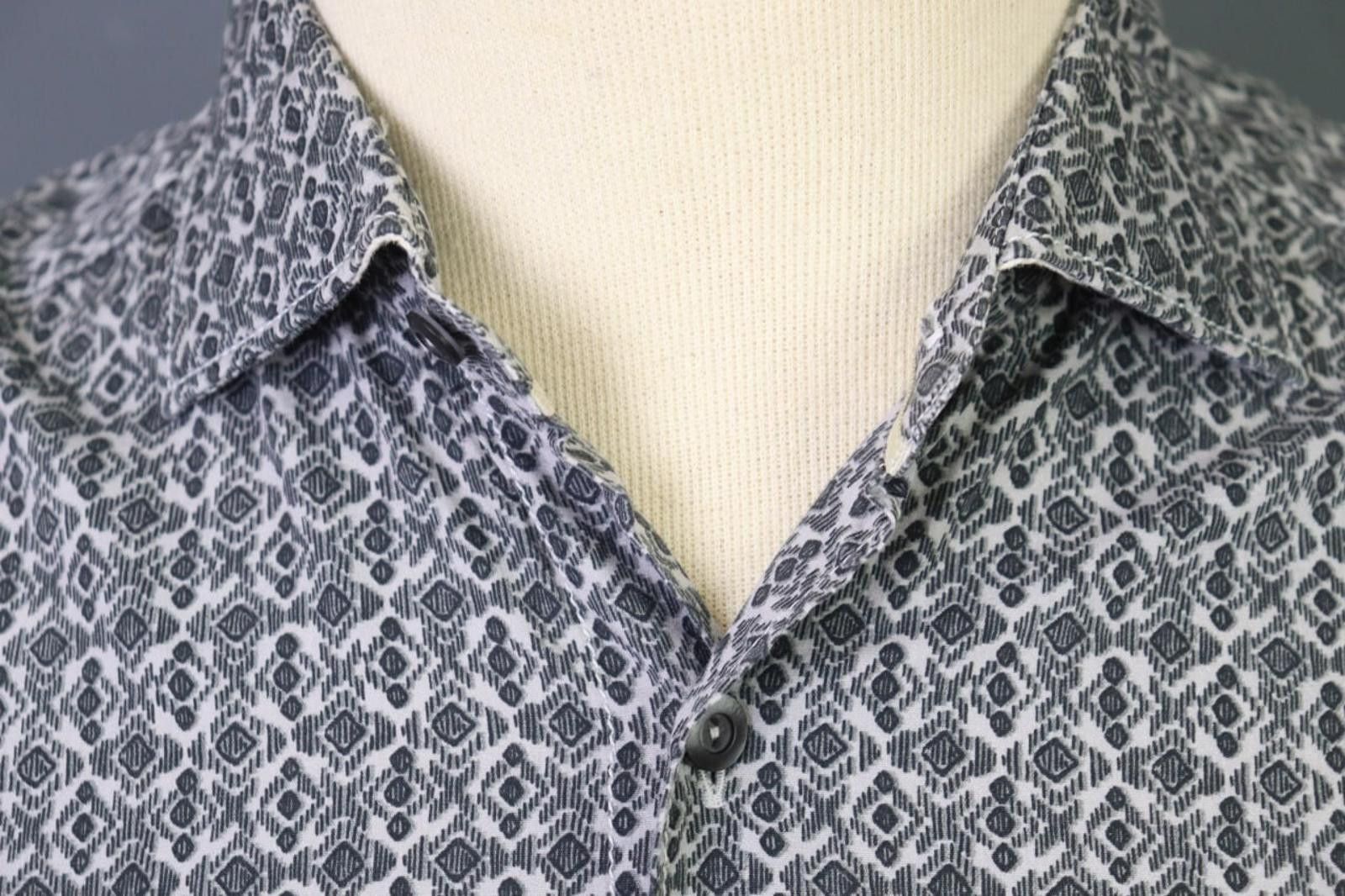 Designer Tintoria Mattei 954 Slim Luxury Printed Shirt Size 40 Size US M / EU 48-50 / 2 - 3 Thumbnail