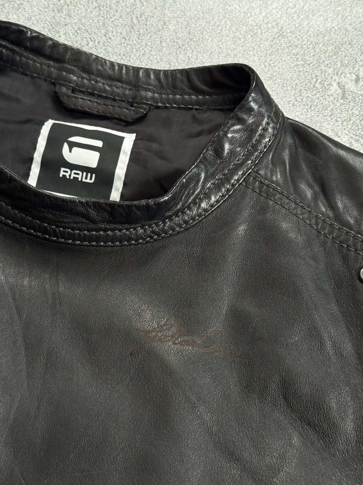 G-Star G star raw M/size Aviator Pilot Gilet leather vest gothic Size M / US 6-8 / IT 42-44 - 12 Thumbnail