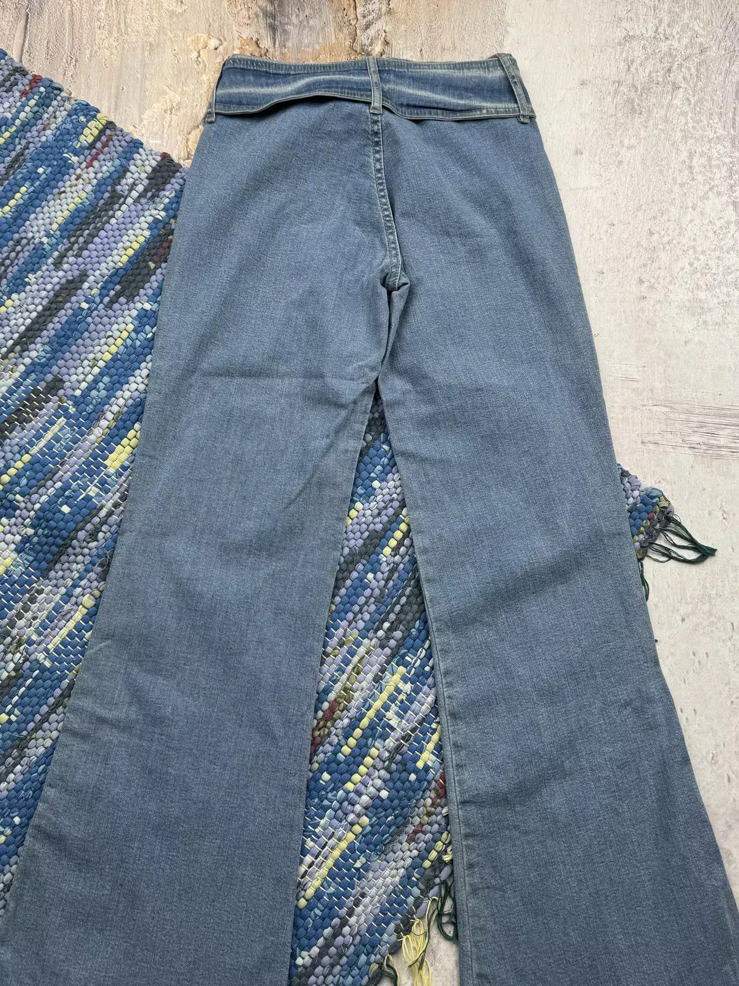 Vintage Vintage Flared Jeans With Belt A237(233) Size 24" / US 00 / IT 34 - 6 Thumbnail