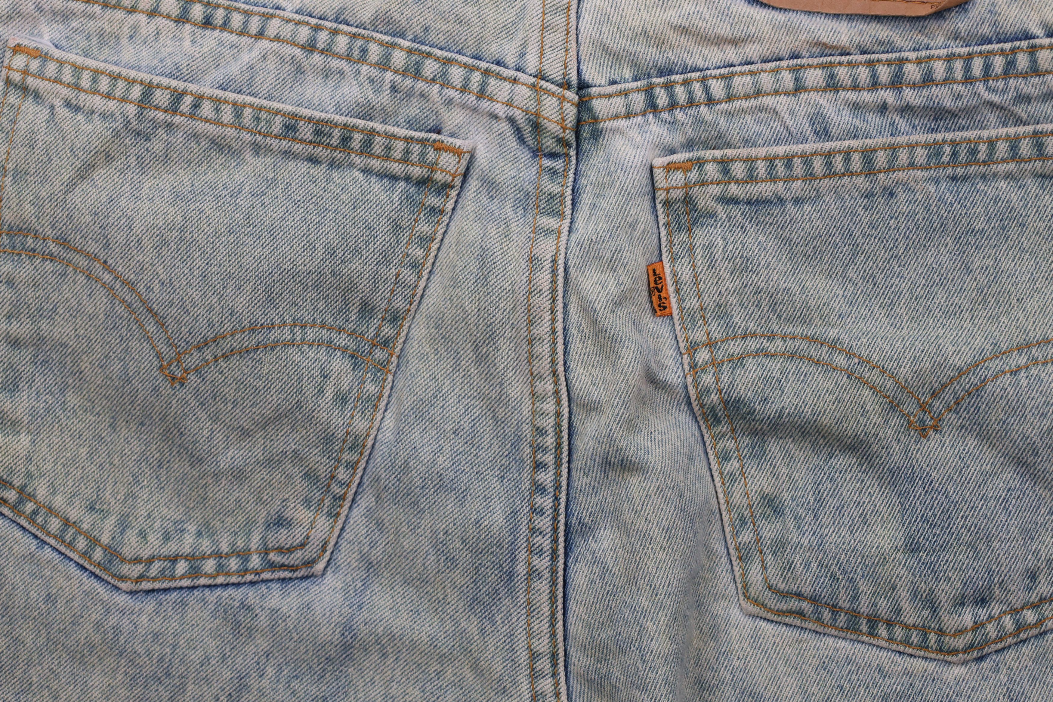 Levi's Vintage 90s Levis 921 Orange Tab Off Denim Shorts Jorts USA Size 34" / US 12 / IT 48 - 13 Thumbnail