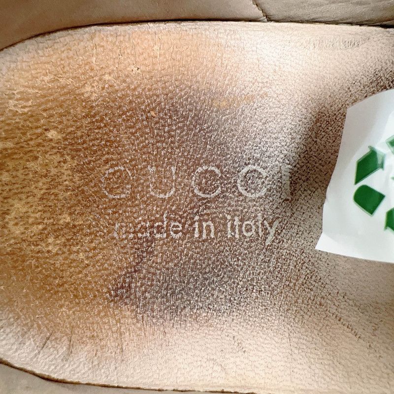 Gucci Gucci G74 Web Beige Green Low-Top Sneakers -2508 Size US 9.5 / EU 42-43 - 8 Thumbnail