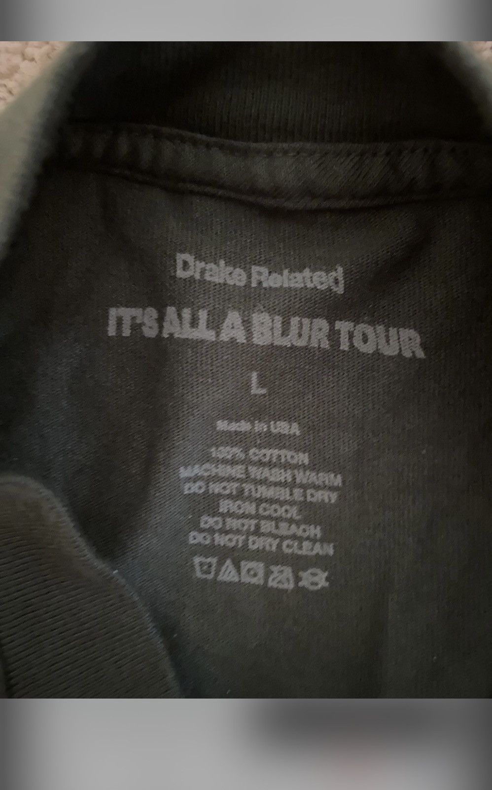 Band Tees Drake It’s All A Blur Tour “l Like Shat Drake Likes” Tee Size US L / EU 52-54 / 3 - 3 Thumbnail
