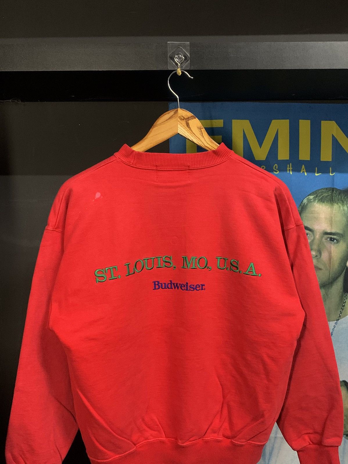 Budweiser VINTAGE 90s BUDWEISER SPELLOUT SWEAT Size US M / EU 48-50 / 2 - 2 Thumbnail