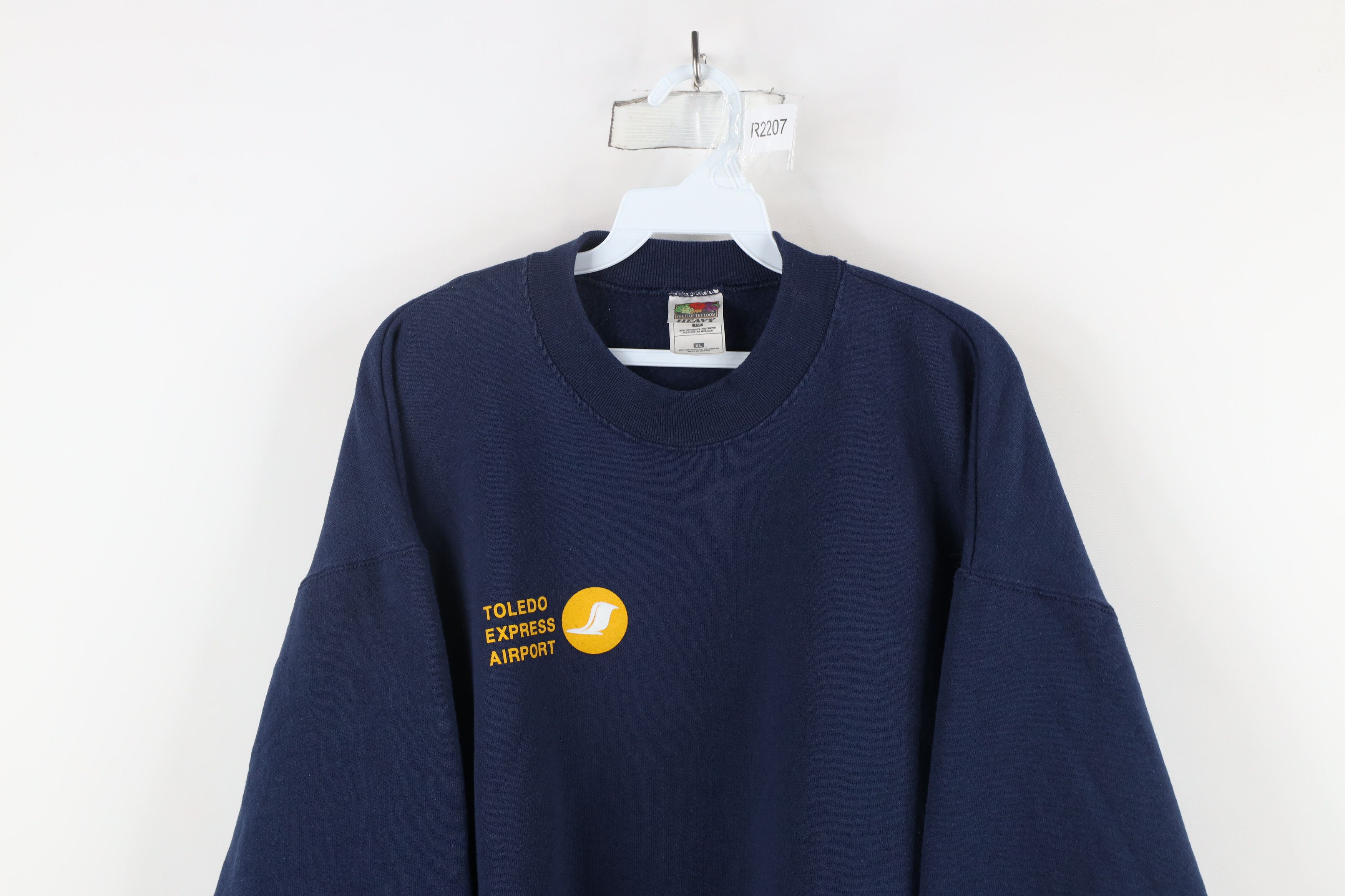 Vintage Vintage 90s Out Toledo Express Airport Airplane Sweatshirt Size US XL / EU 56 / 4 - 2 Thumbnail