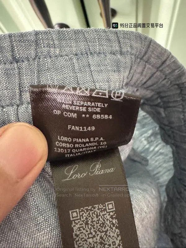 Loro Piana Loro Piana Unisex Elastic Waist Gray Shorts. Size US 40 / EU 56 - 6 Thumbnail