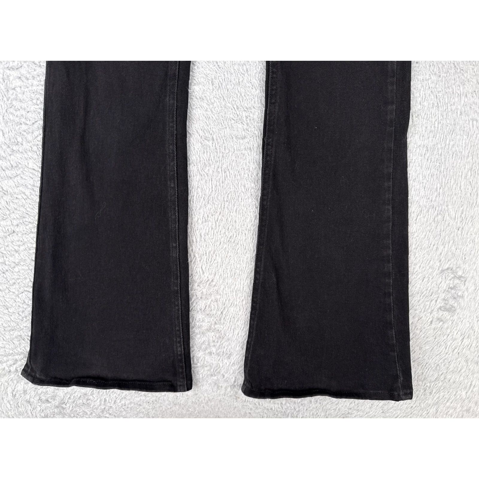 Brandy Melville Brandy Melville Jeans Womens Medium Black Mid Rise Flare Stretch Denim 24x29 Size 32" / US 10 / IT 46 - 2 Thumbnail