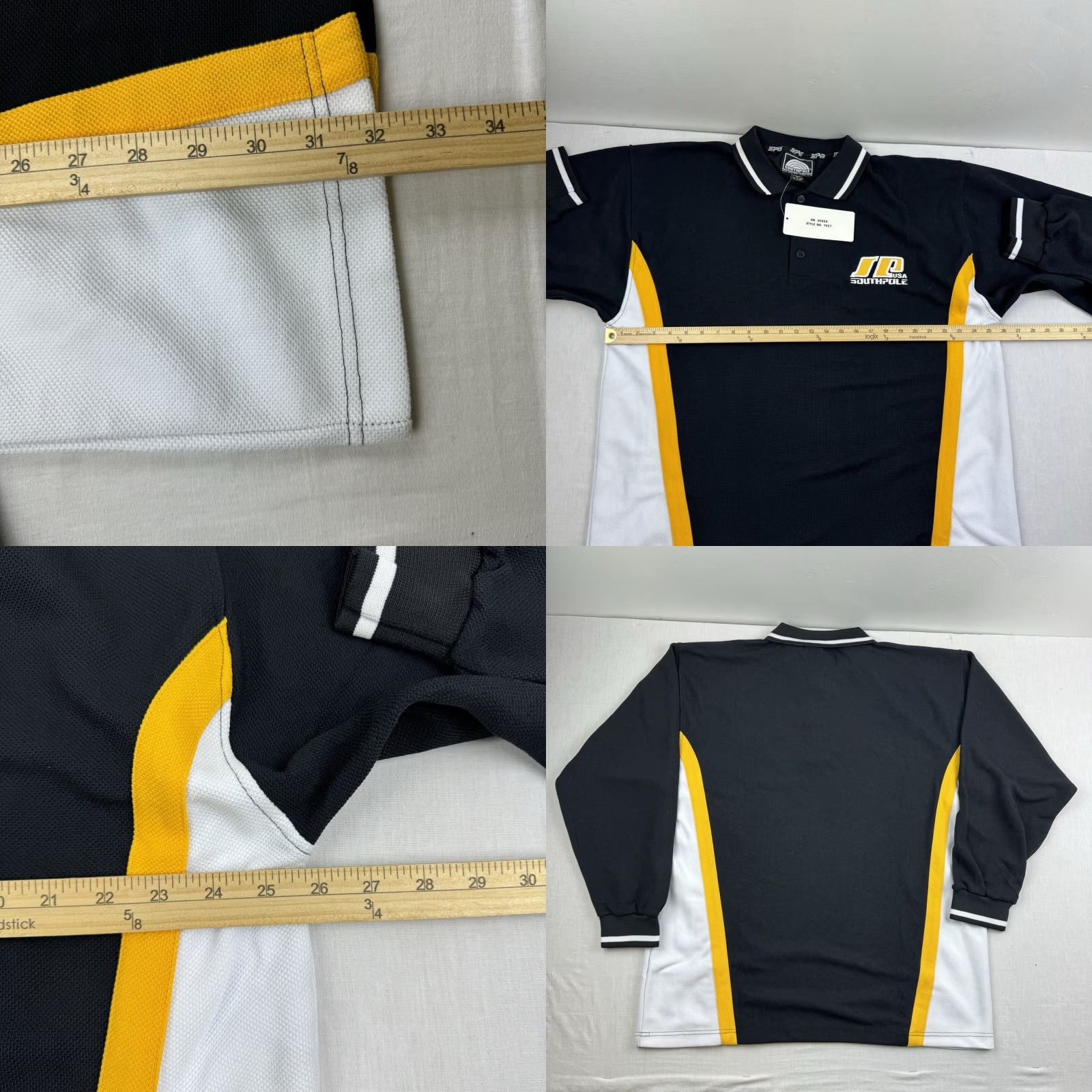 Southpole VINTAGE Southpole Polo Shirt Men XL Black Heavyweight Y2K 2000s Size US XL / EU 56 / 4 - 8 Thumbnail