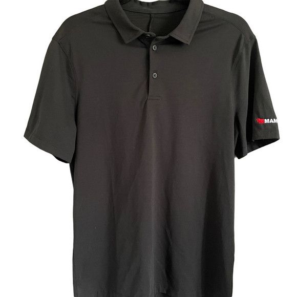 Lululemon Lululemon Black Evolution Short Sleeve Polo Shirt - Medium Size US M / EU 48-50 / 2 - 2 Thumbnail