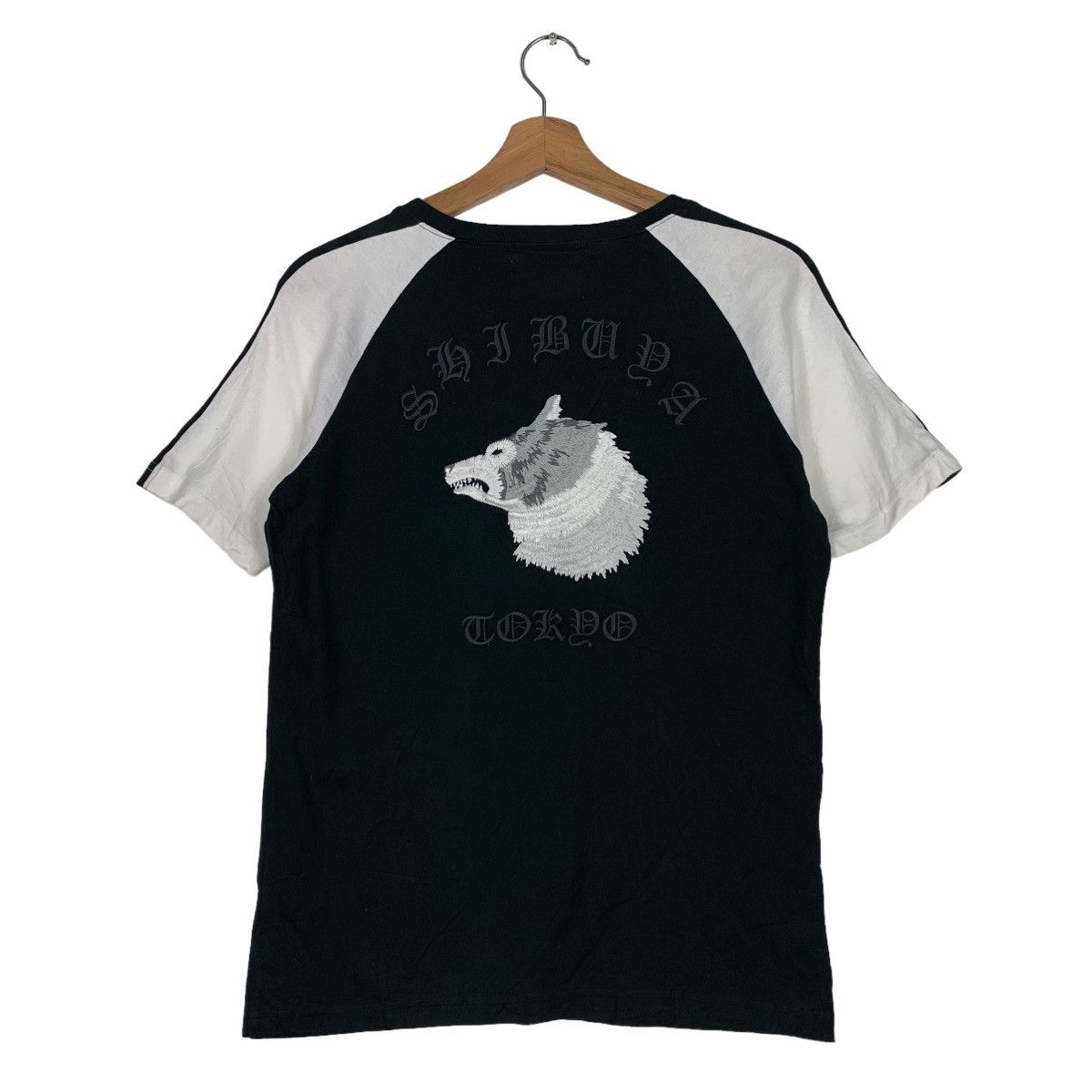 Japanese Brand PULP SYIBUYA TOKYO WOLF EMBROIDERY LOGO TEES #0188-C9 Size US S / EU 44-46 / 1 - 1 Thumbnail