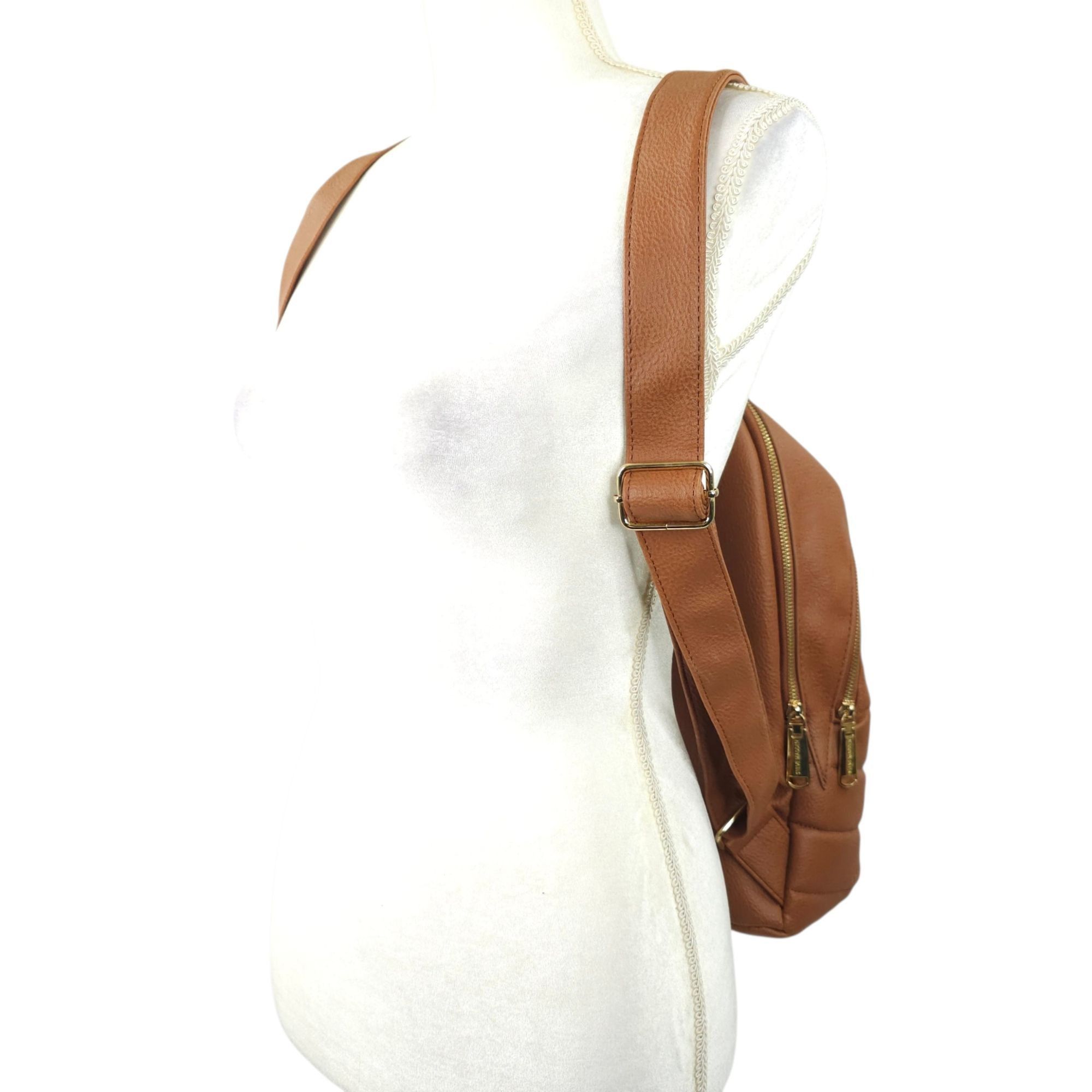 Steve Madden Steve Madden Bejewel Backpack Chevron Quilting Faux Leather Size ONE SIZE - 9 Thumbnail