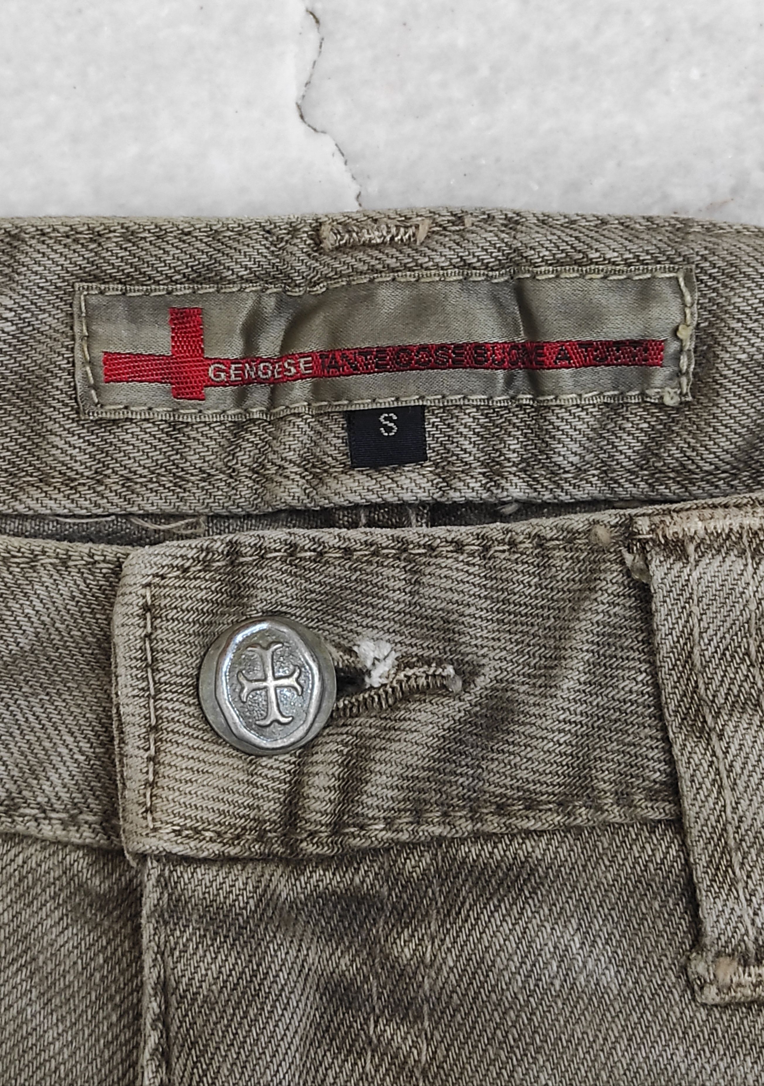 Japanese Brand Fw2000 Rare GENOESE Flip Pocket extraordinary Jeans Size 29" - 3 Thumbnail