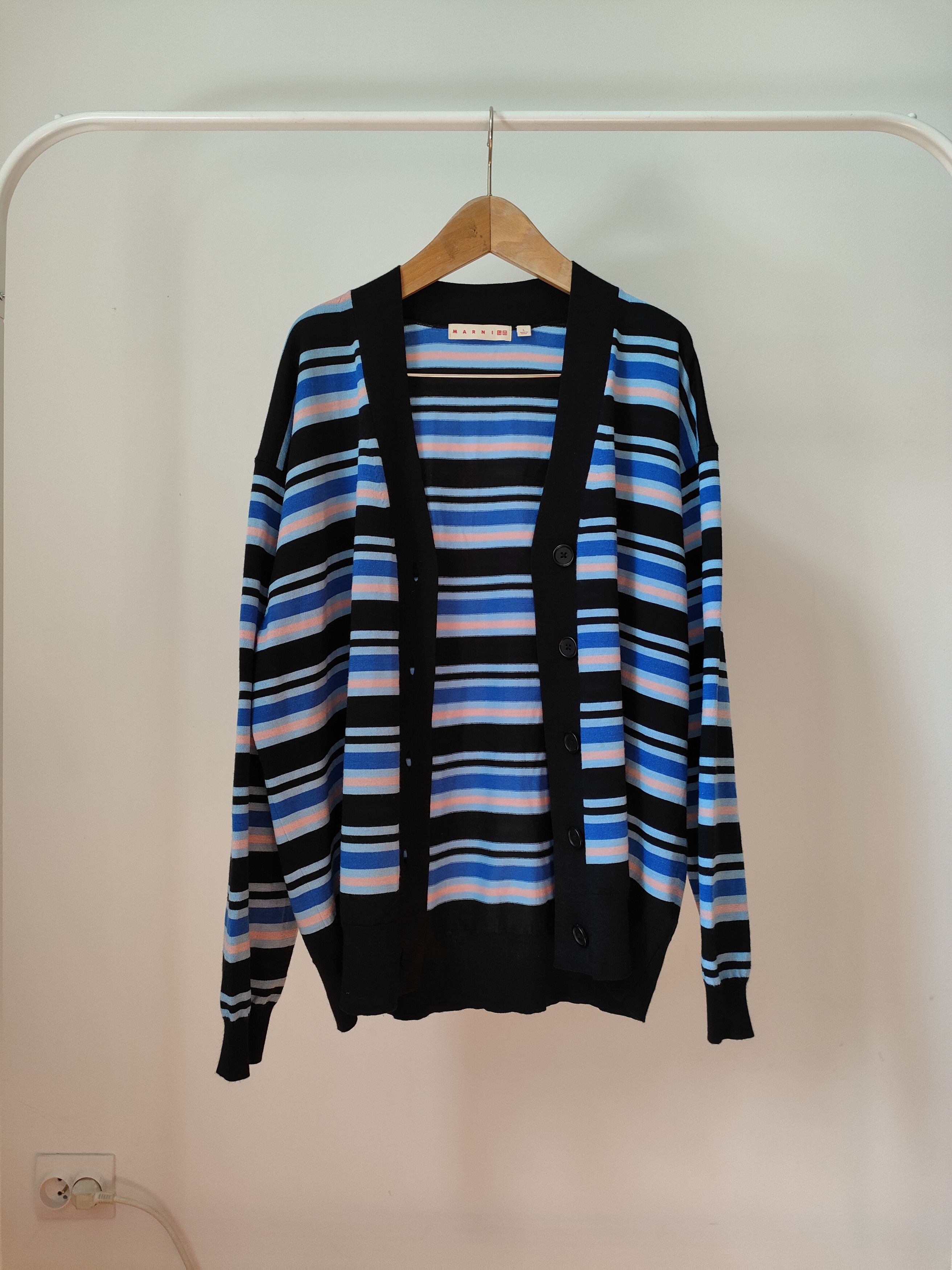 Marni × Uniqlo Marni Striped Cardigan Sweater Size US L / EU 52-54 / 3 - 2 Thumbnail