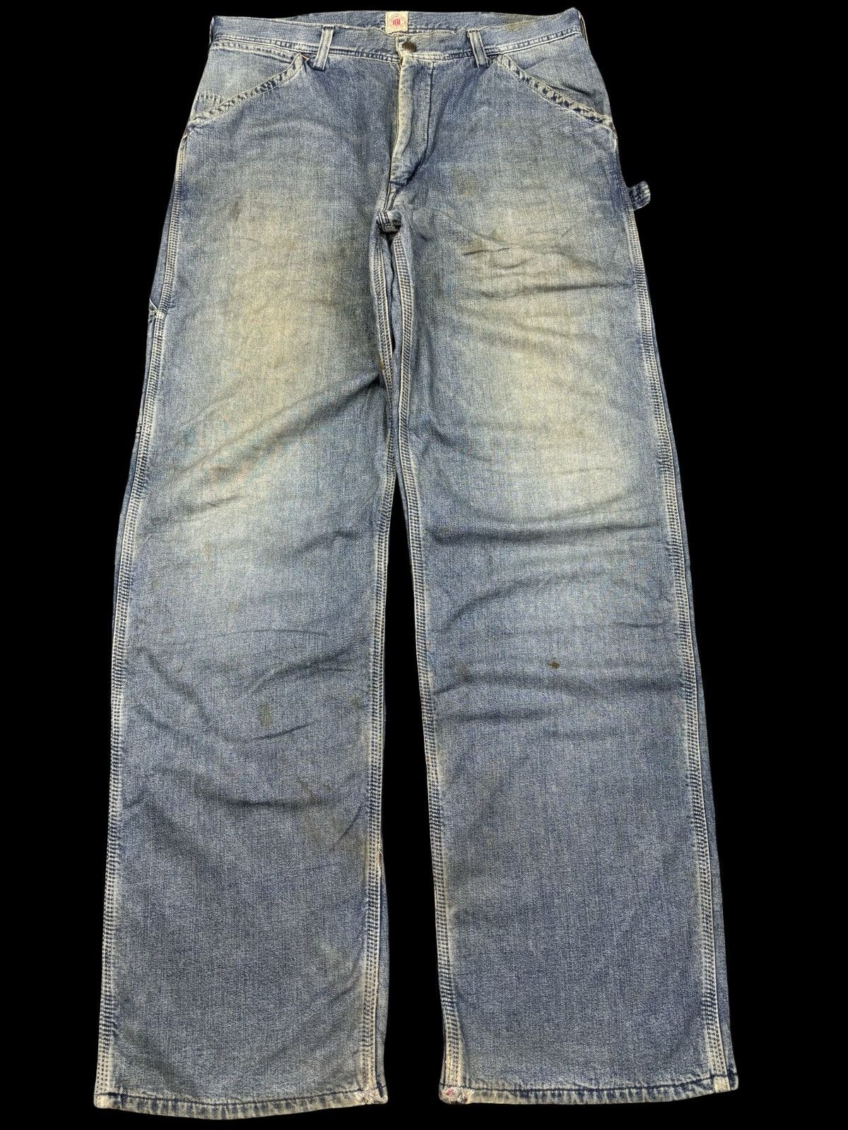 Edwin 💥BAGGY💥Vintage Dirty Edwin Carpenter Jeans F939 Size US 34 / EU 50 - 2 Thumbnail