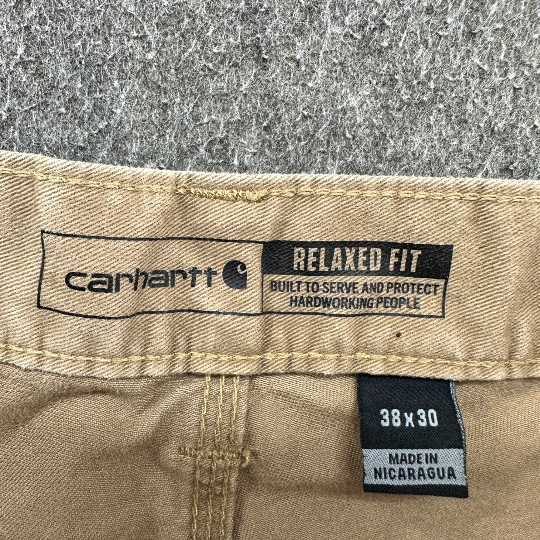 Carhartt Carhartt Pants Men 38x30 Brown Tan Carpenter Straight Relaxed Cotton Rugged Flex Workwear Casual 5-Pocket Solid Logo Zipper Button Inseam 30 in Size US 38 / EU 54 - 5 Thumbnail