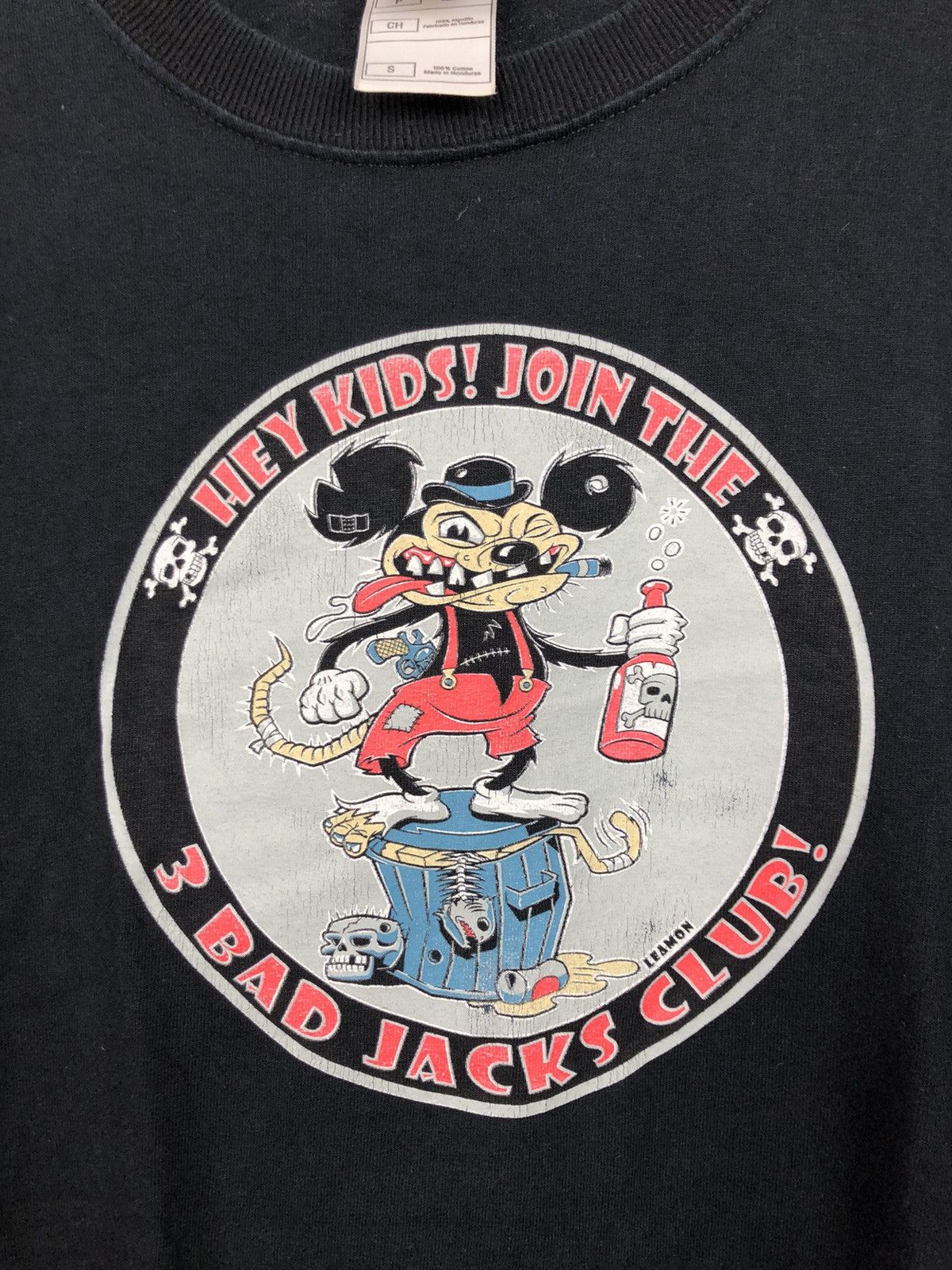 Vintage Vintage T Shirt “Hey Kids! Join The Bad Jacks Club” Size US S / EU 44-46 / 1 - 2 Thumbnail
