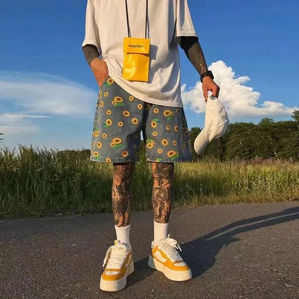 VIBE Summer Streetwear Oversize Unisex Shorts Size US 34 / EU 50 - 2 Thumbnail