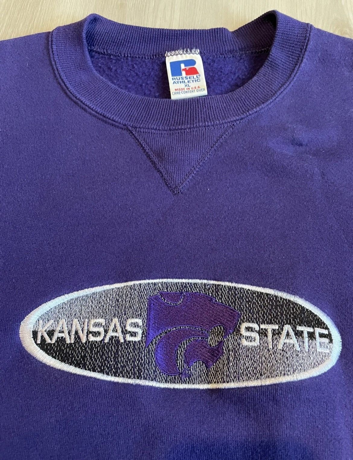 Russell Athletic Vintage 90s Russell Athletic Kansas State University KSU XL Size US XL / EU 56 / 4 - 2 Thumbnail