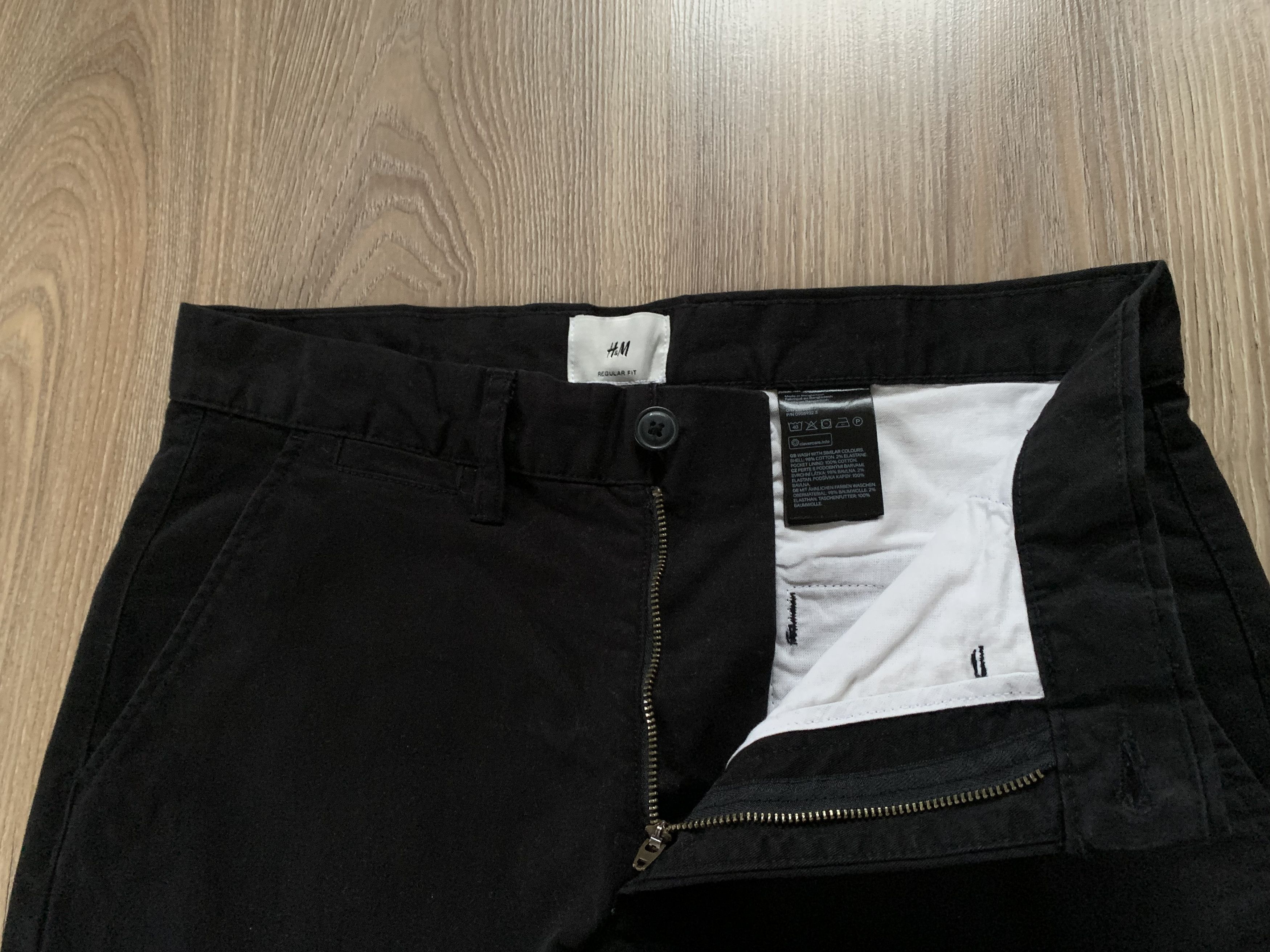 H&M H&M Regular Fit Black Pants Size US 29 - 5 Thumbnail