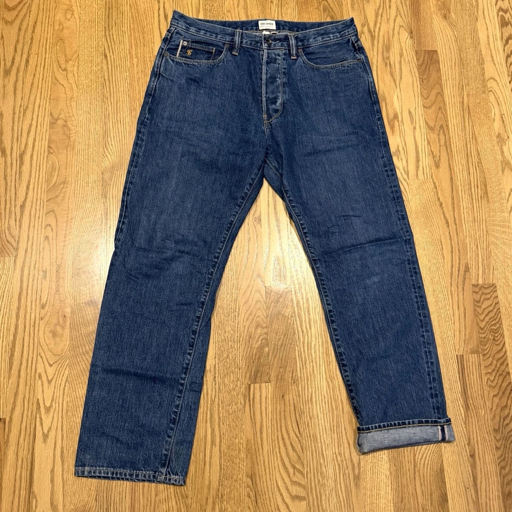Todd Snyder Todd Snyder Jeans Regular 32x29 Denim 12.5oz Selvedge Blue Button Pocket 5-Pocket USA Retro Classic Vintage: No Mens Size US 32 / EU 48 - 4 Thumbnail